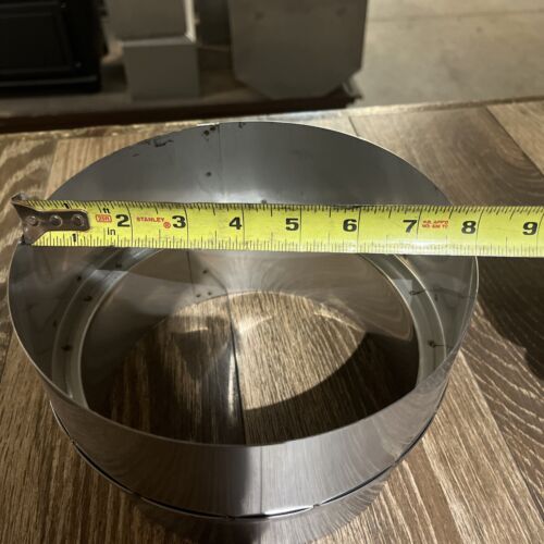 Load image into Gallery viewer, 8” x 7” stainless steel stove pipe reducer/increaser
