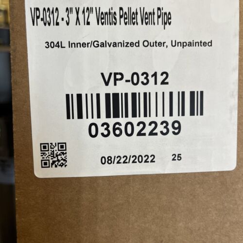 Load image into Gallery viewer, VP-0312 3” x 12” Ventis Pellet Vent Pipe
