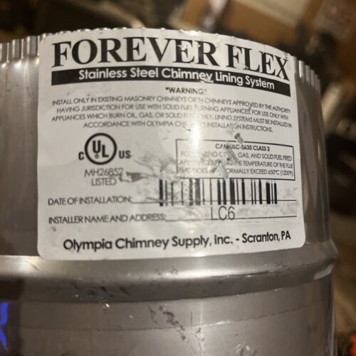 6” olympia forever flex LC6 male/male chimney liner coupler 3600545