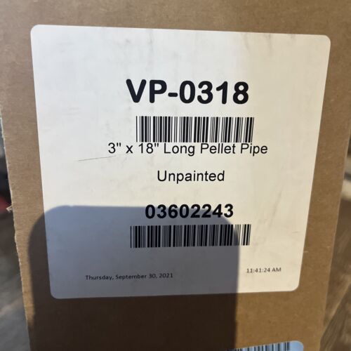VP-0318 3”x18” ventis pellet vent pipe