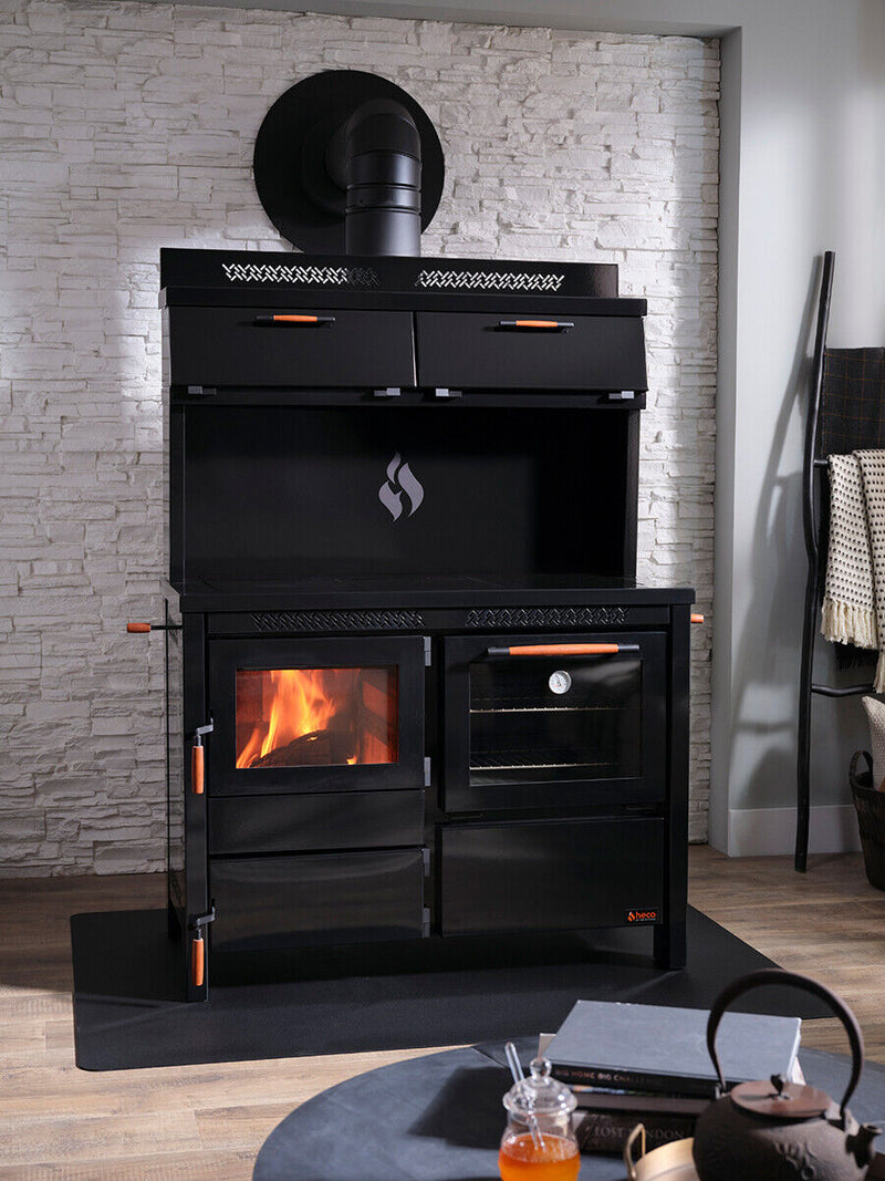 Load image into Gallery viewer, HECO Elite 420 Wood/Coal Cook Stove
