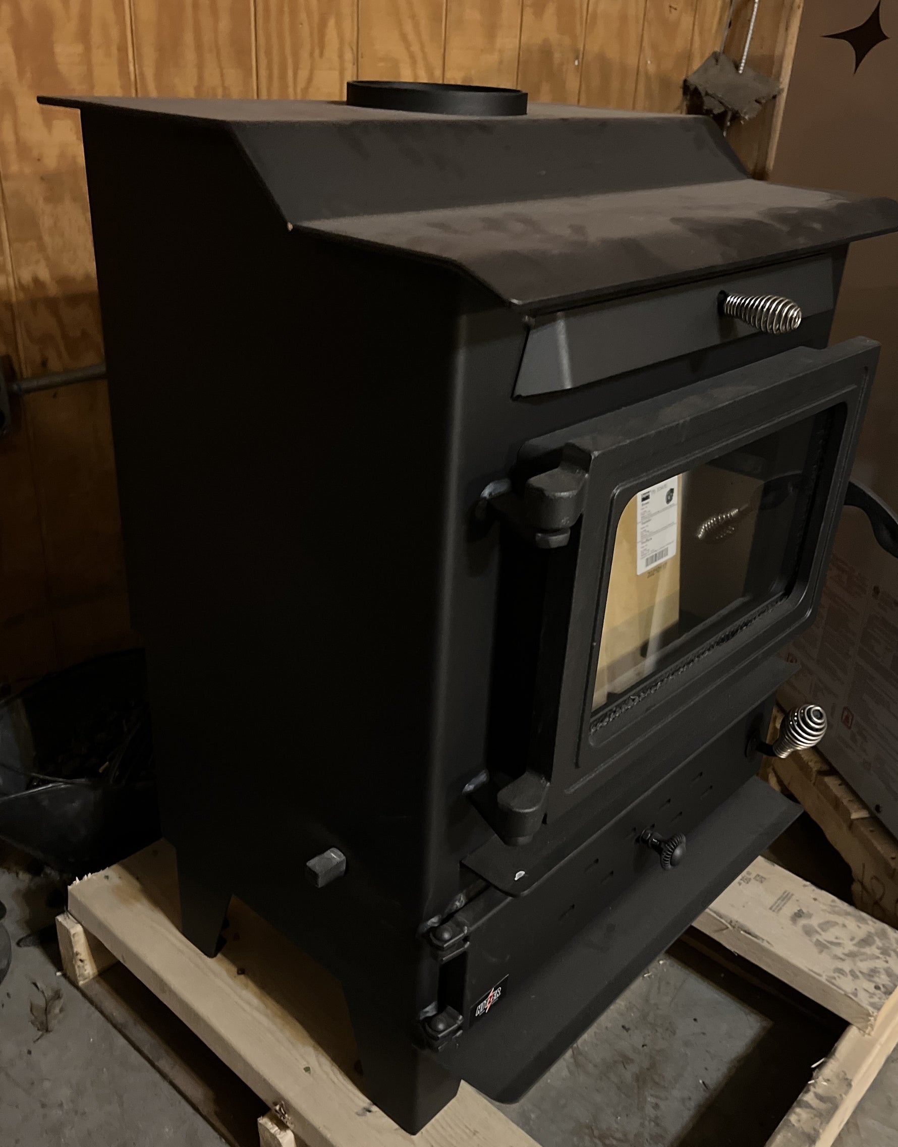 Hitzer 254 Hand Fired Coal Stove-- 75,000BTU – The Coal Shop